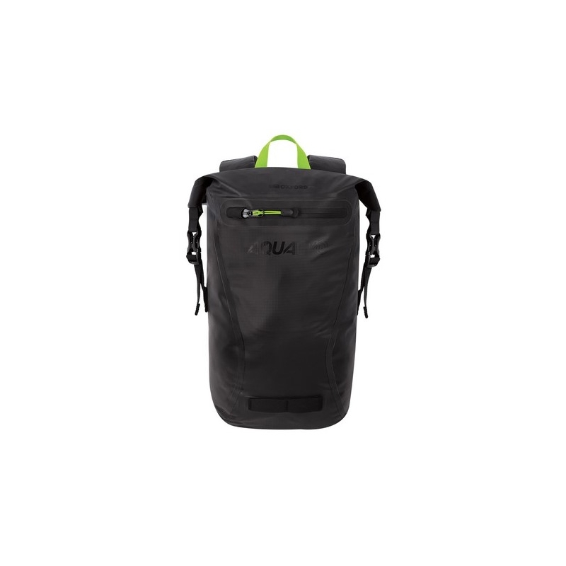 Rucsac impermeabil Oxford AQUA EVO negru-galben-fluo 12 l