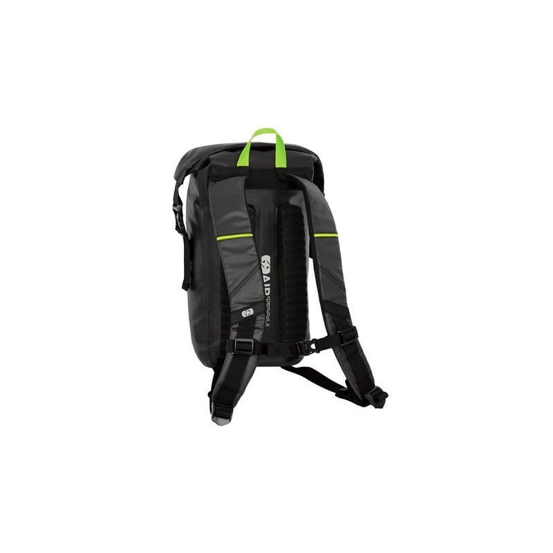 Rucsac impermeabil Oxford AQUA EVO negru-galben-fluo 12 l