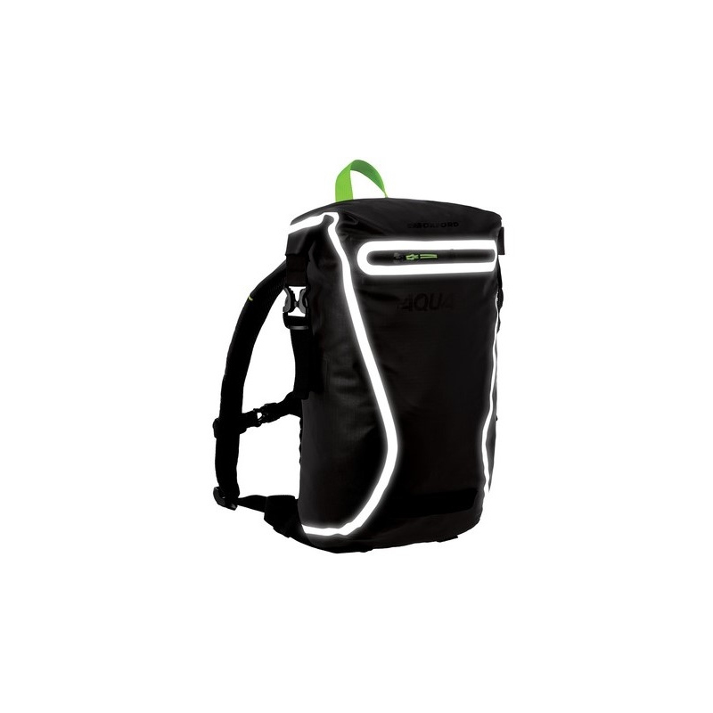 Rucsac impermeabil Oxford AQUA EVO negru-galben-fluo 12 l