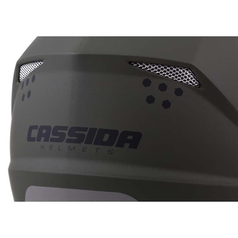 Cască de enduro Cassida Tour 1.1 Spectre negru-gri-verde-verde-fluo-portocaliu lichidare