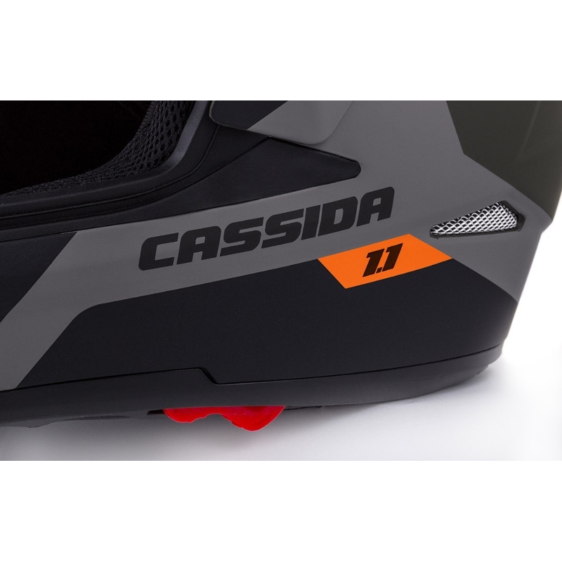 Cască de enduro Cassida Tour 1.1 Spectre negru-gri-verde-verde-fluo-portocaliu lichidare