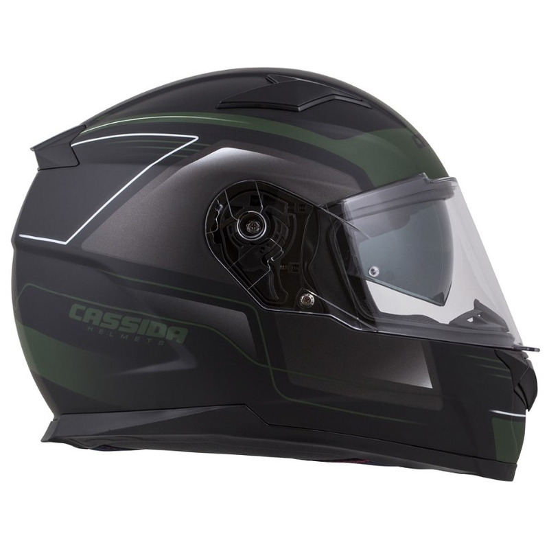 Cassida Apex Fusion Black-Army Green Casca de motocicletă lichidare