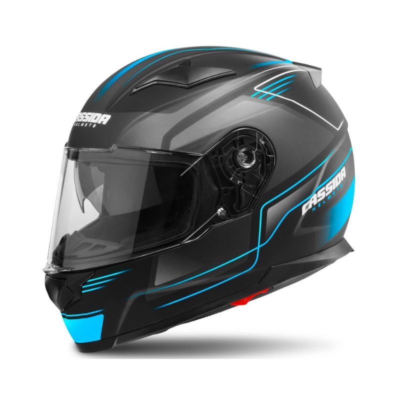 Cască de motocicletă Cassida Apex Fusion Black-Blue