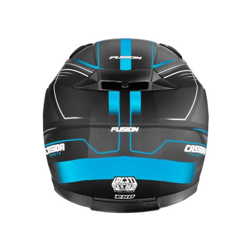 Cască de motocicletă Cassida Apex Fusion Black-Blue