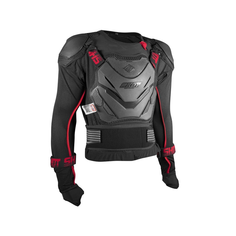 Protector de corp Shot Anatomic negru-roșu lichidare