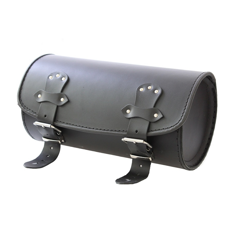 Geantă moto de piele pentru furcă Chopper/Custom RSA-9A