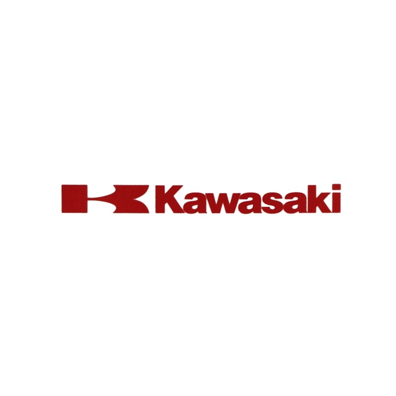 Kawasaki autocolant roșu
