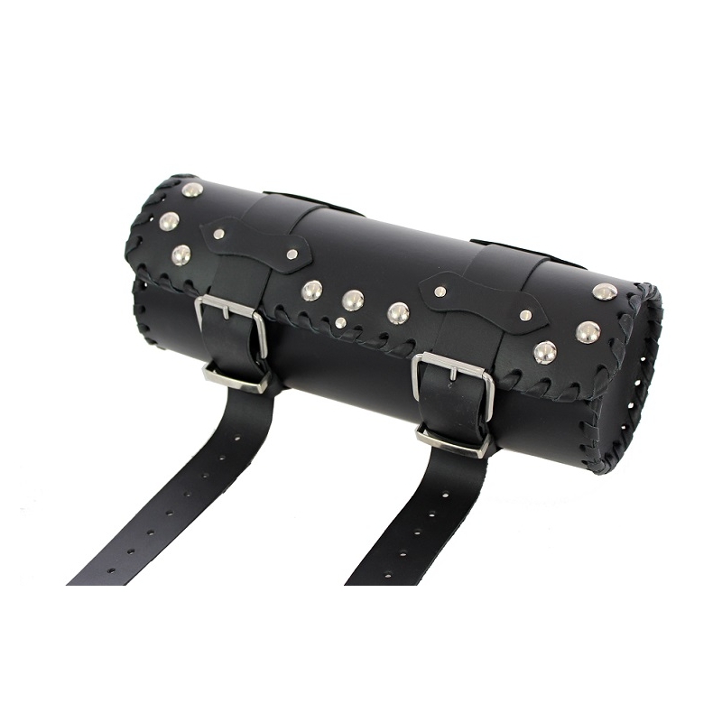 Geantă moto de piele pentru furcă Chopper/Custom RSA-4B