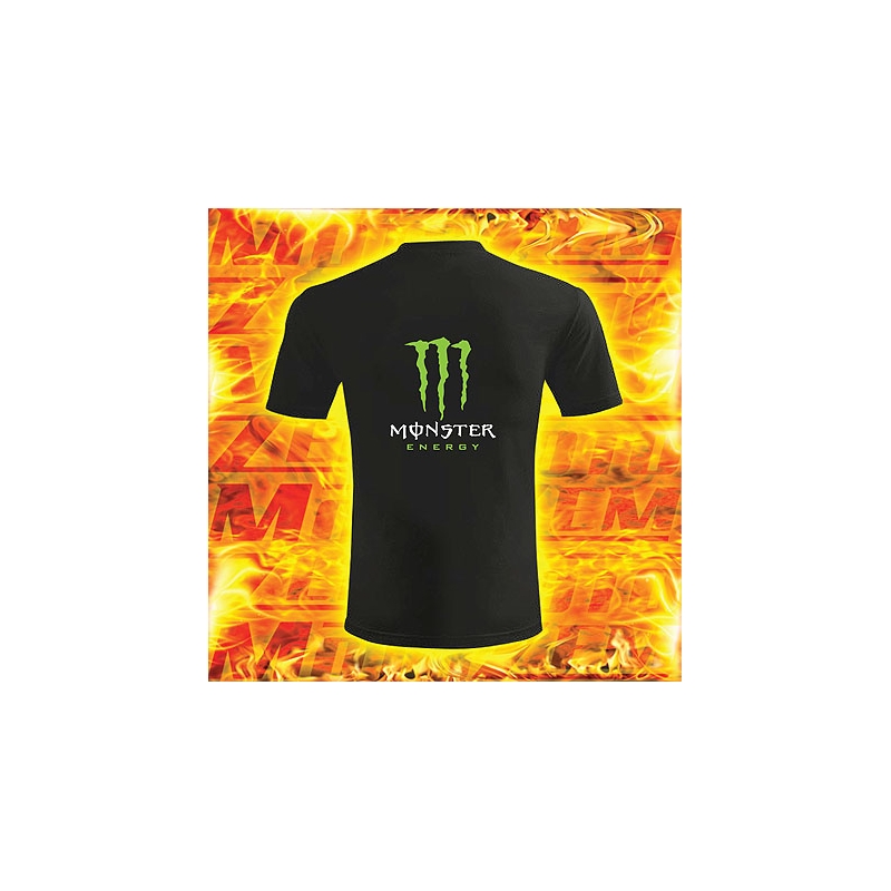 Tricou s motivem Monster energy negru