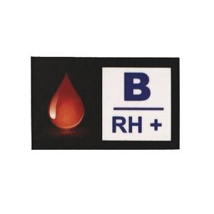 Autocolant grupa sanguină B RH+