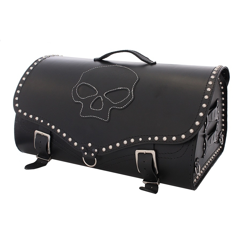Chopper RSA-222B Cazul de motocicletă din piele Skull Chopper RSA-222B lichidare