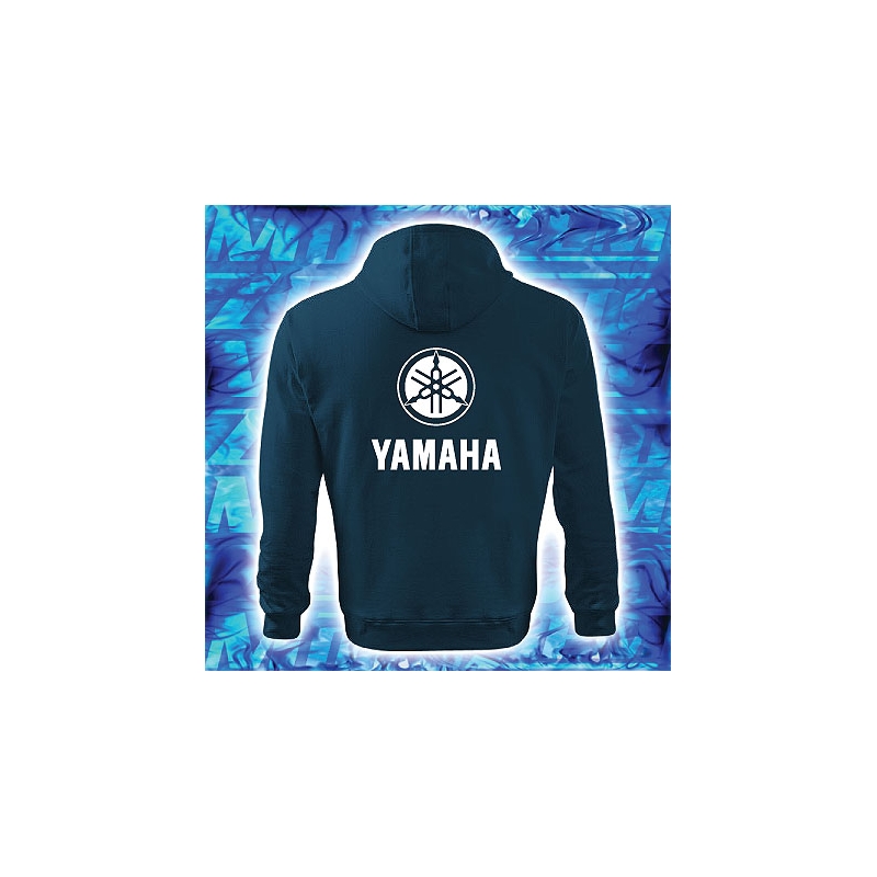 Hanorac s motivem Yamaha navy cu glugă lichidare