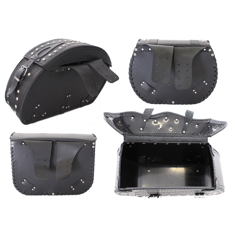 Chopper RSA-14F piele de motocicletă panniers motocicleta Chopper