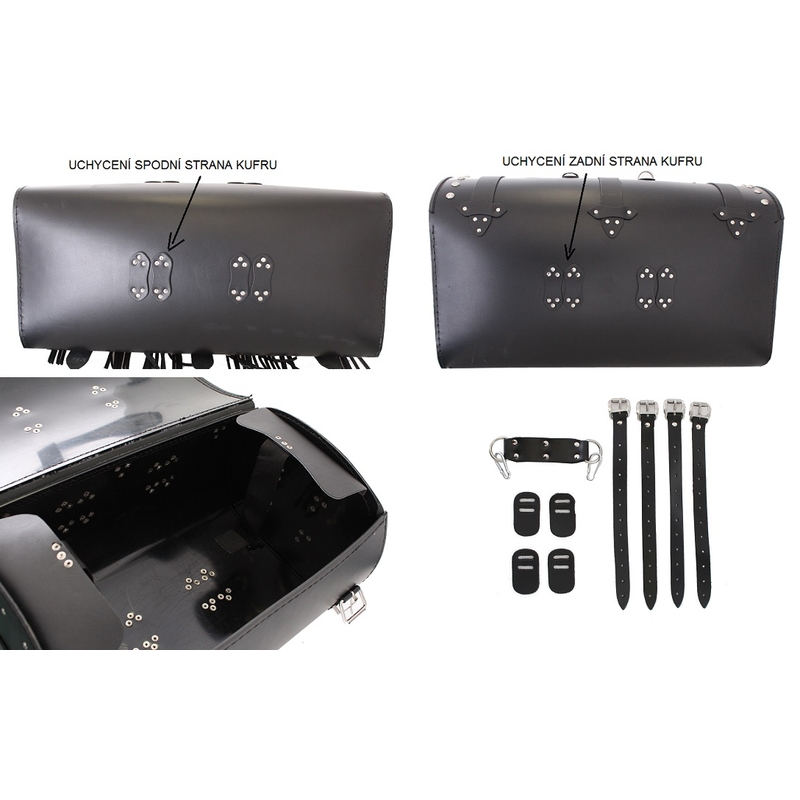 Geantă din piele pentru motocicletă Chopper RSA-18A