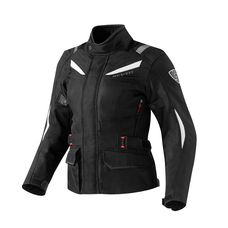 Jacheta de motocicletă Revit Voltiac Black/White pentru femei Vânzări lichidare