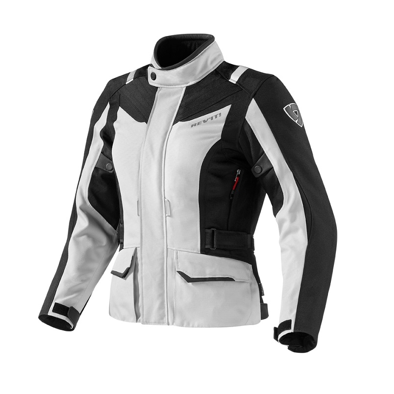 Jacheta moto Revit Voltiac pentru femei, negru-argintiu lichidare