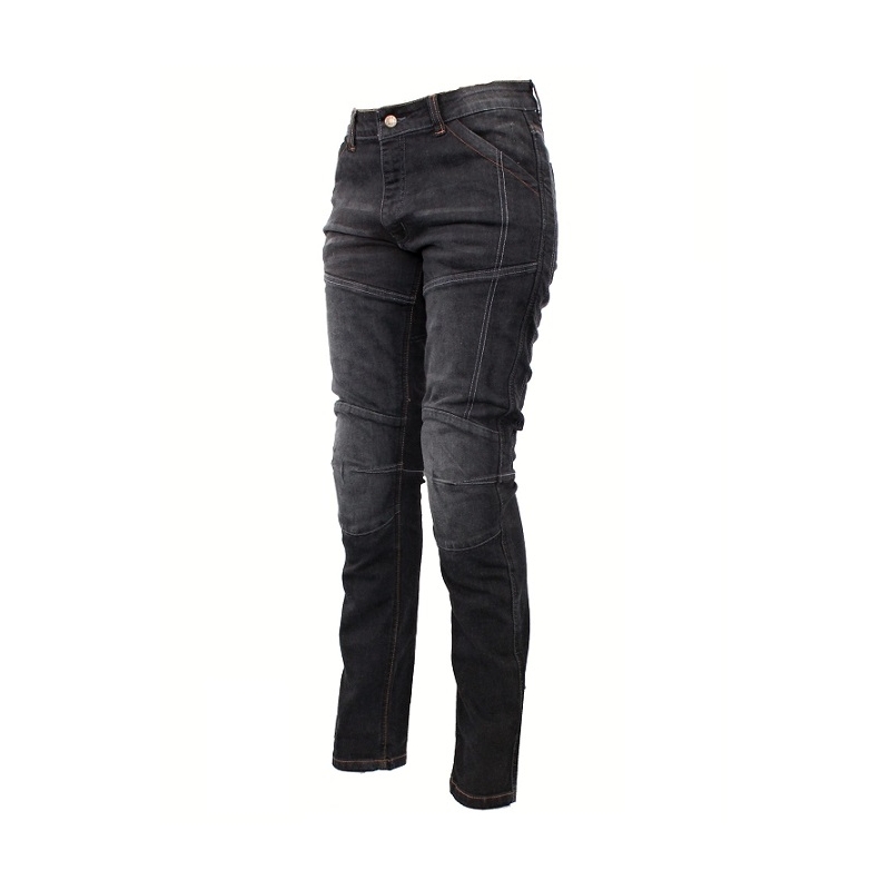 Dámské kevlarové jeansy na motorku Roleff Jeans černé