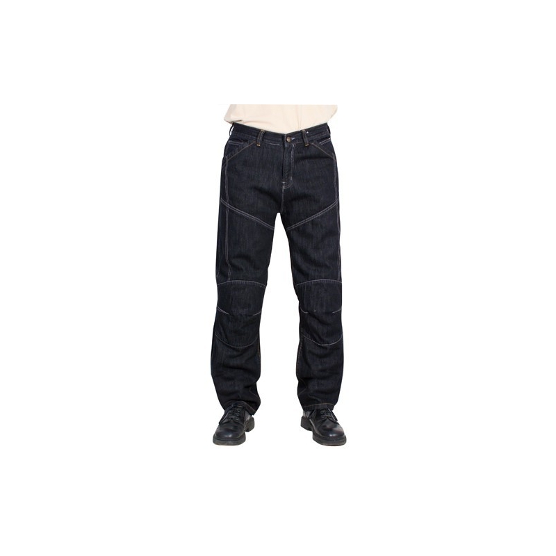 Blugi de motocicletă din kevlar Roleff Jeans negru