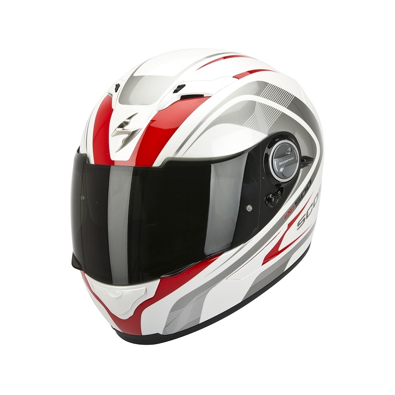 Cască de motocicletă integrală Scorpion EXO-500 Focus alb-roșu lichidare