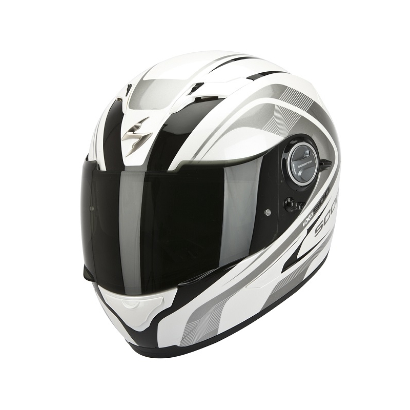 Cască de motocicletă integrală Scorpion EXO-500 Focus alb-negru lichidare