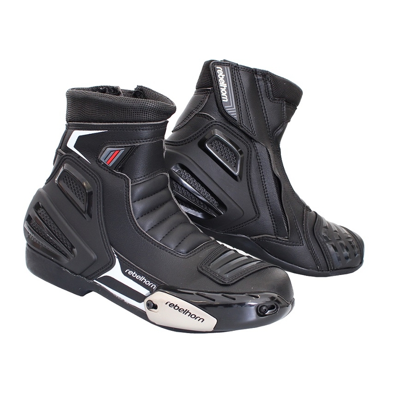 Rebelhorn combustibil negru negru cizme de motociclete lichidare
