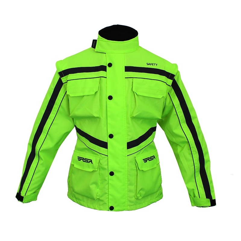 Jacheta de motociclete RSA Safety  verde lichidare