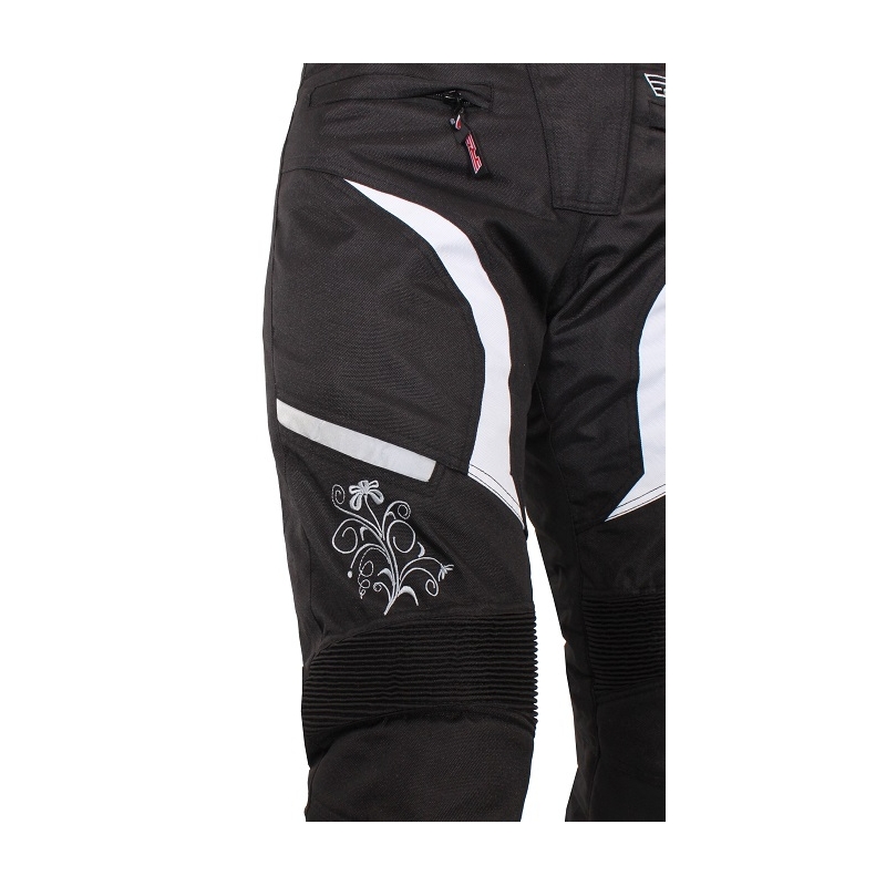 RSA Devil Pantaloni Moto alb pentru femei RSA Devil výprodej lichidare