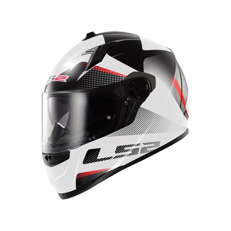 Cască de motocicletă LS2 FF322 Concept 2 Tyrell alb-negru