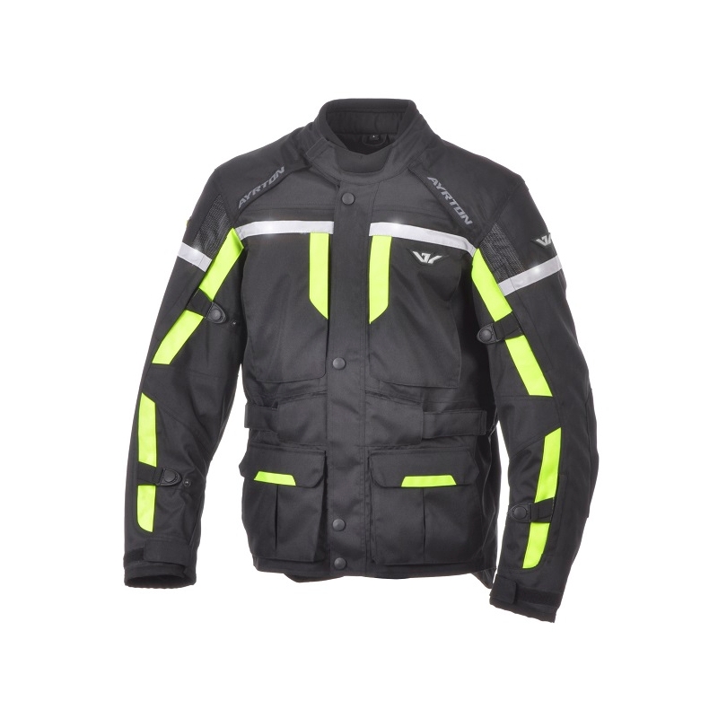 Ayrton Adventure negru-fluo jacheta de motociclete galben-fluo lichidare