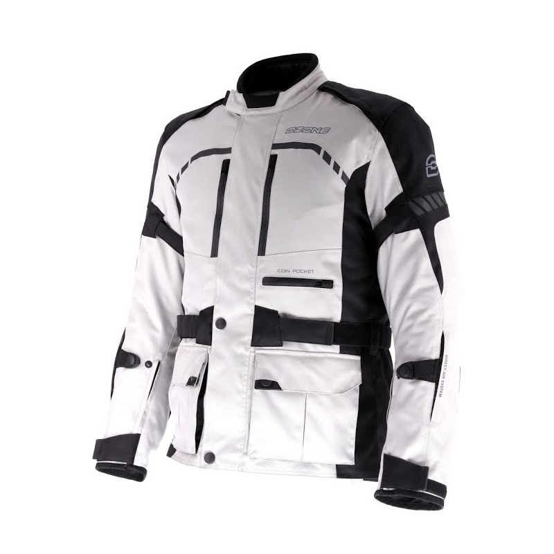 Jachetă pentru motociclete Ozone Vânzare gri închis-negru lichidare