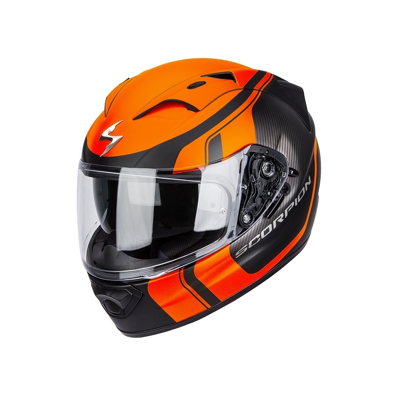 Cască integrală Scorpion EXO-1200 Stream Tour negru-portocaliu lichidare